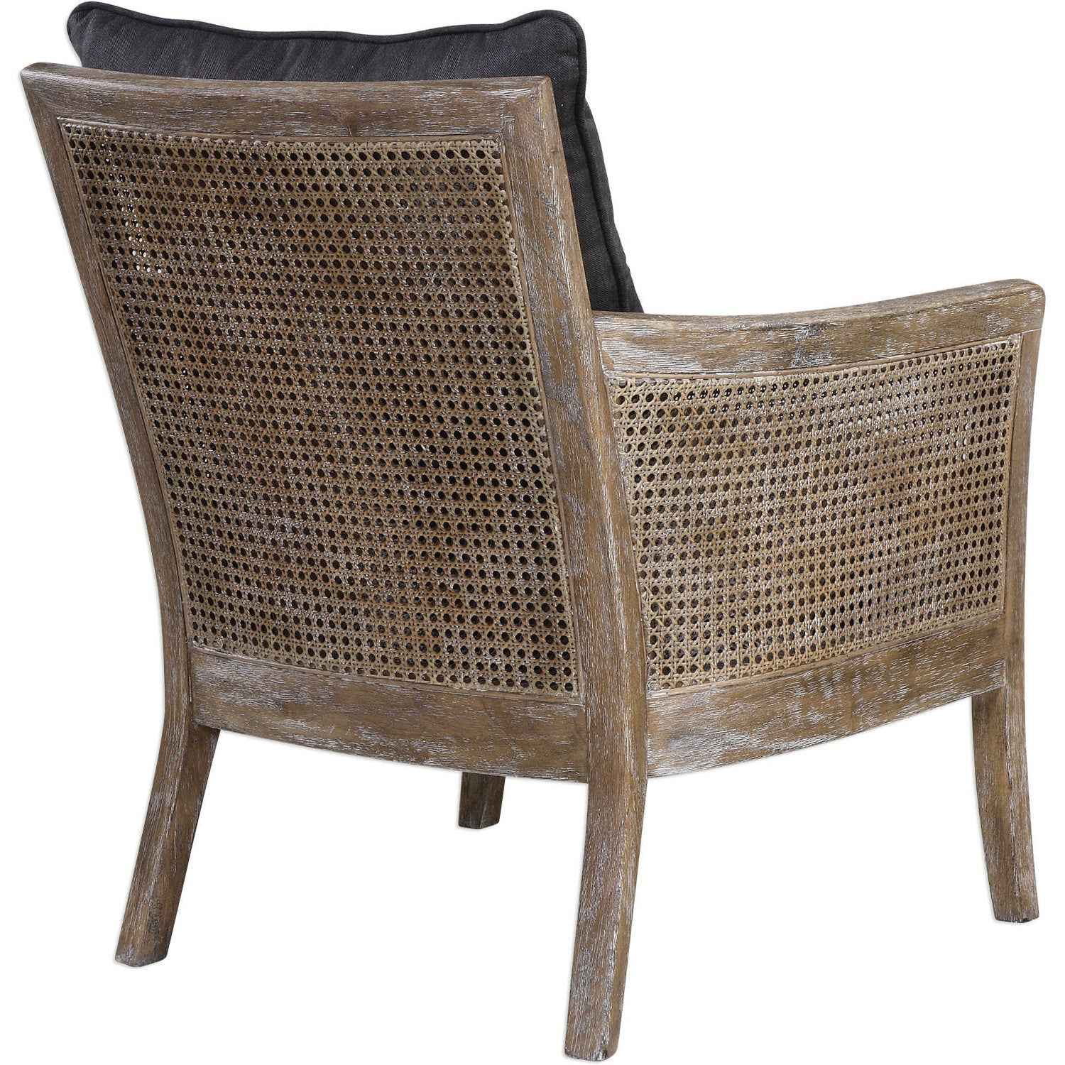 THE GROVE CANE CHAIR: CHARCOAL