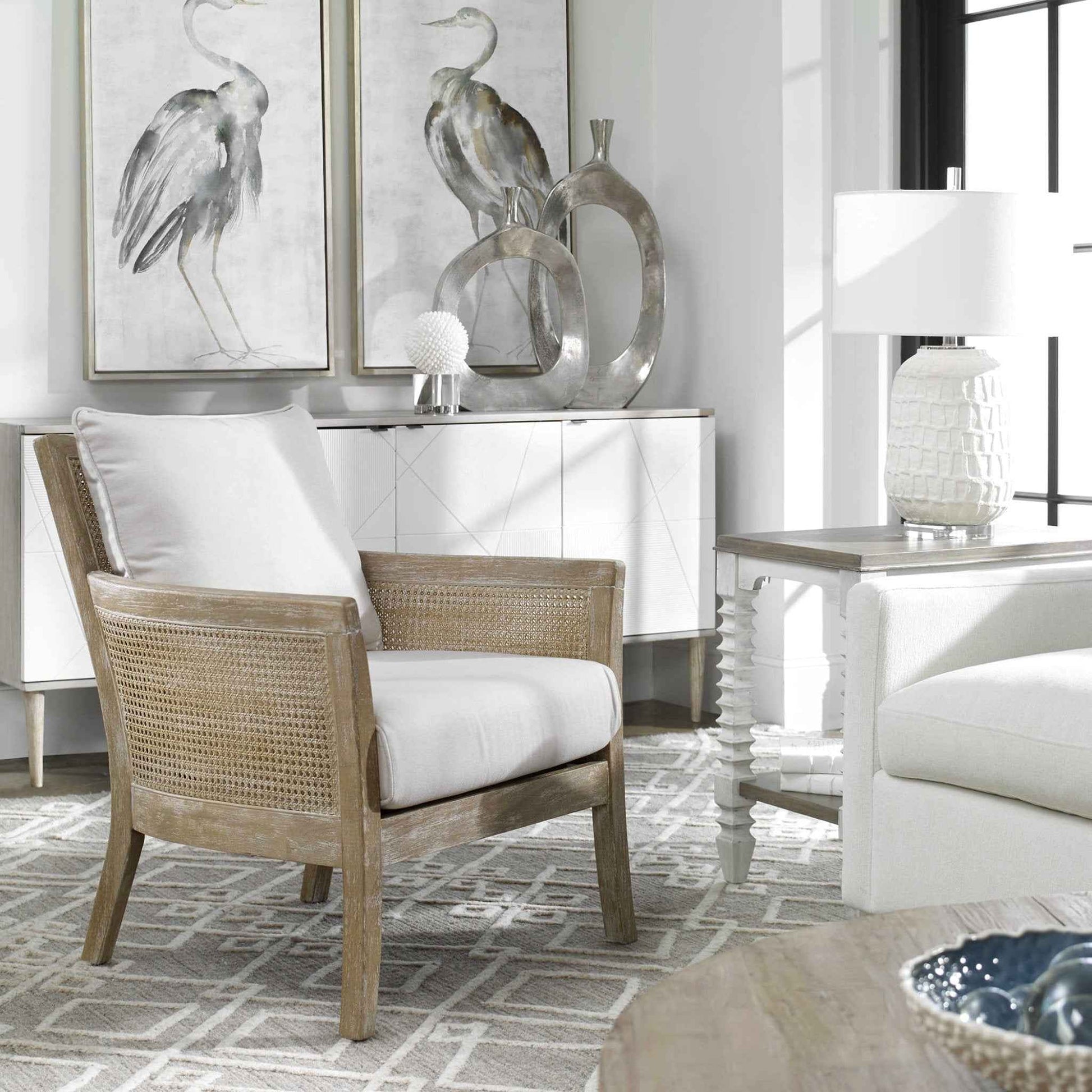 THE GROVE CANE CHAIR: NATURAL