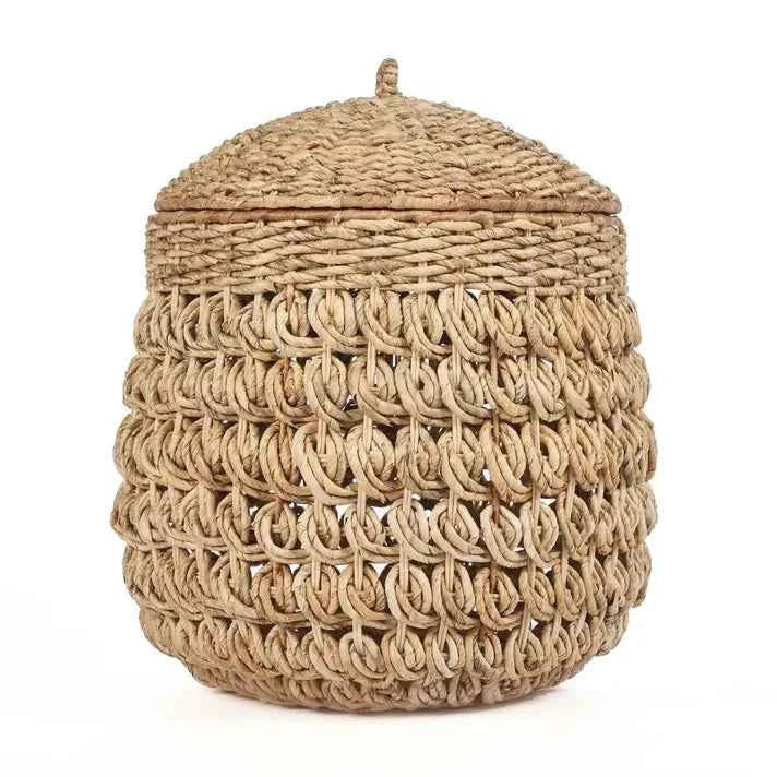 TARAJIH BASKET WITH LID | 2 SIZES | NATURAL