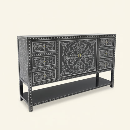 Hand Painted Sideboard Cabinet: Handmade Furniture, Living room