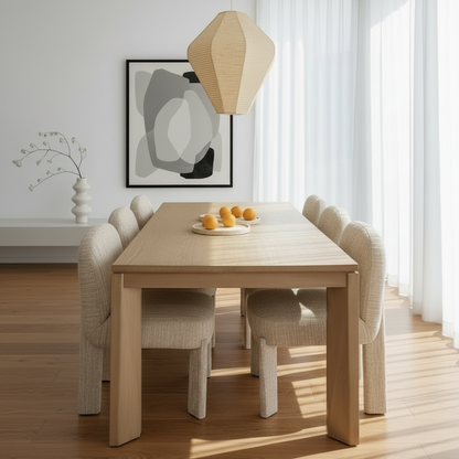 TONKA NATURAL OAK DINING TABLE