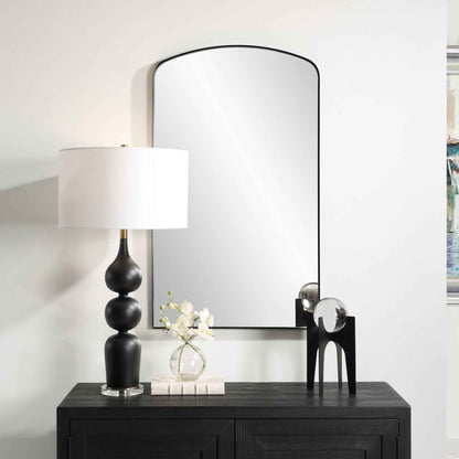 TORDERA BLACK ARCH VANITY MIRROR