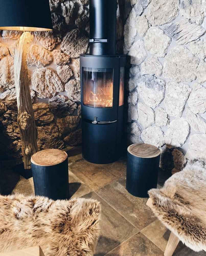 TRIBE SIDE TABLE + STOOL | BLACK + NATURAL