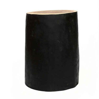 TRIBE SIDE TABLE + STOOL | BLACK + NATURAL