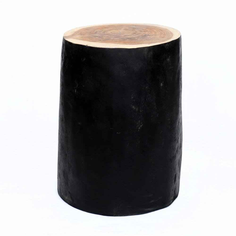 TRIBE SIDE TABLE + STOOL | BLACK + NATURAL