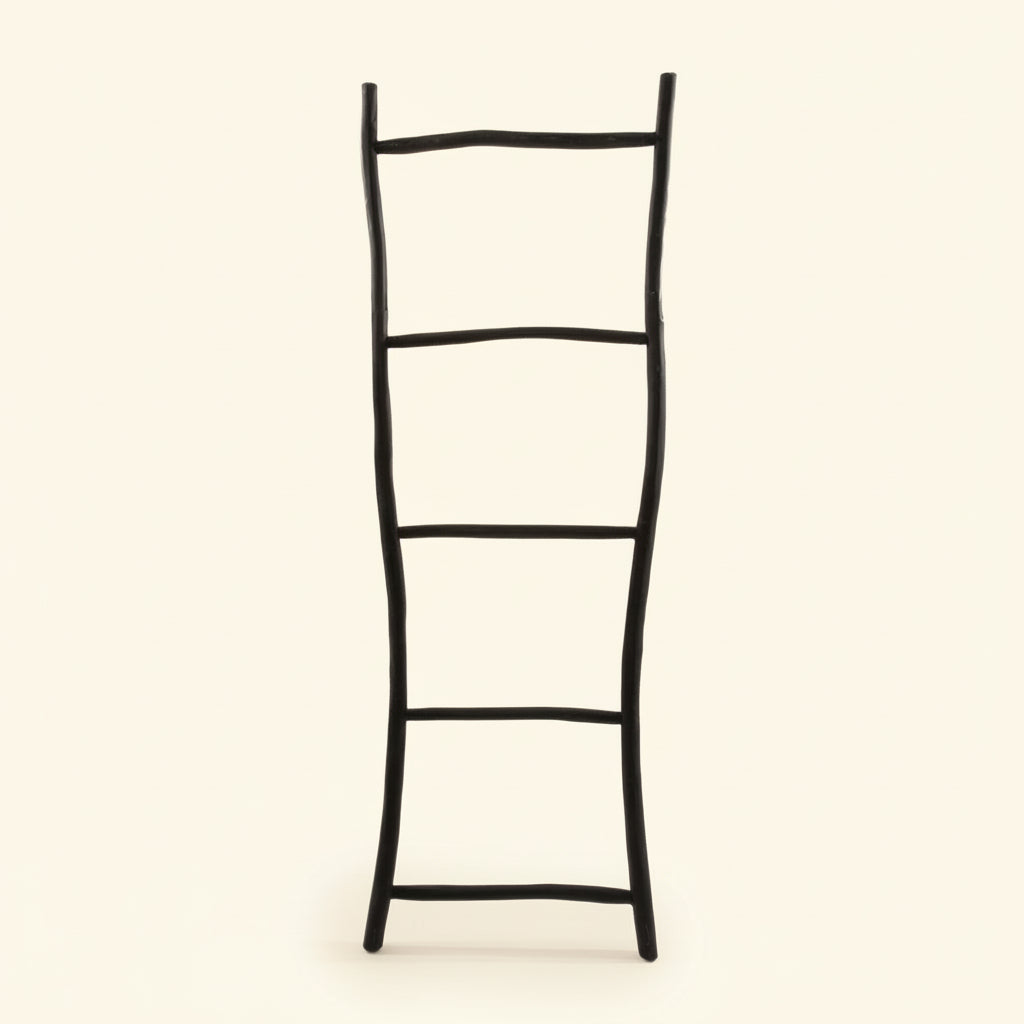 TULUM TEAK LADDER | BLACK - Green Design Gallery