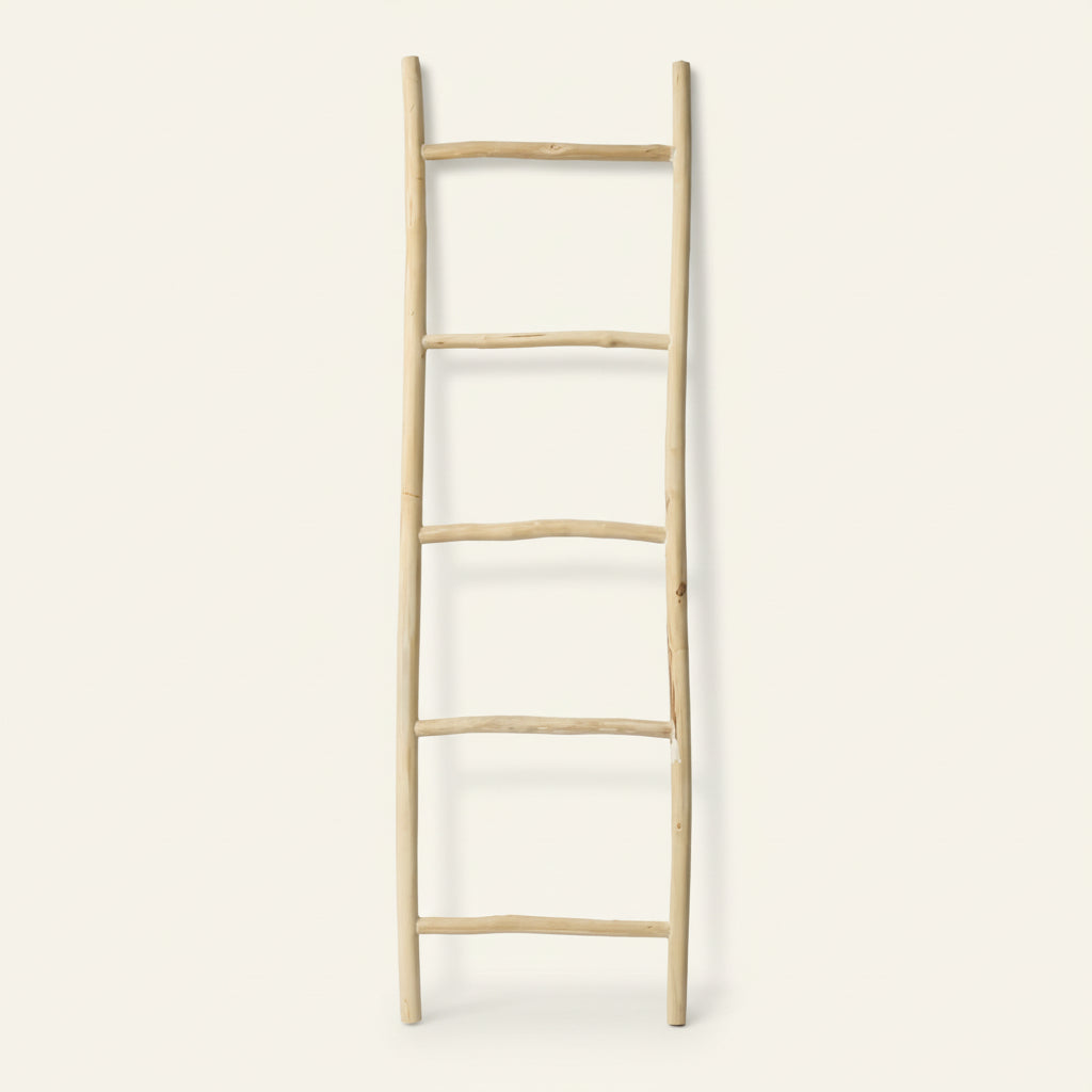 TULUM TEAK LADDER | NATURAL - Green Design Gallery