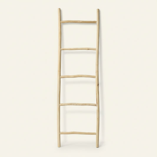 TULUM TEAK LADDER | NATURAL - Green Design Gallery