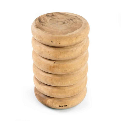 UMIKO SIDE TABLE + STOOL | NATURAL