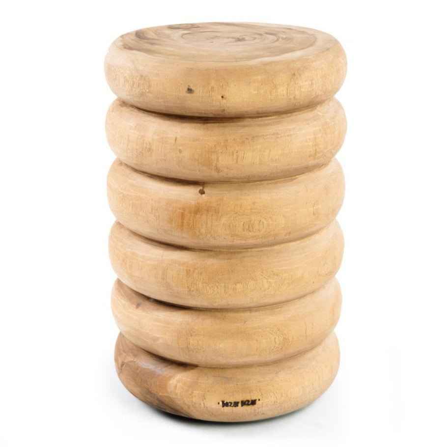 UMIKO SIDE TABLE + STOOL | NATURAL