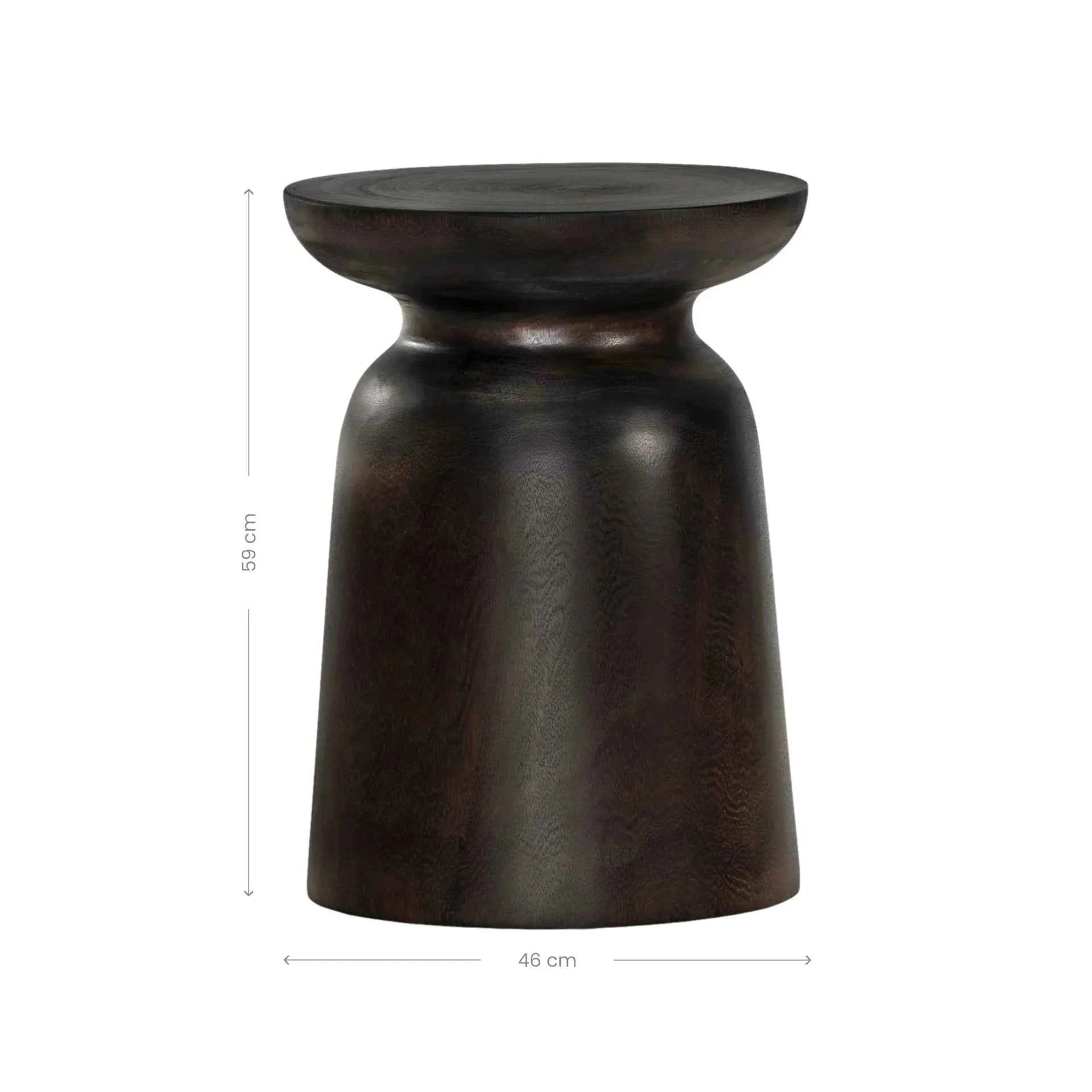 AKONI SIDE TABLE | LARGE | TRUFFLE