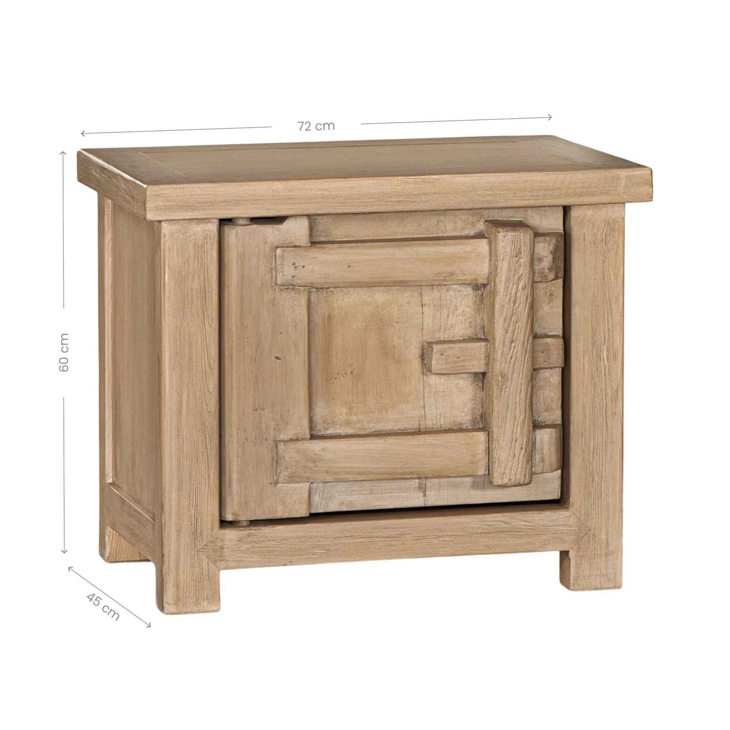 BULU (BED)SIDE TABLE | LEFT HAND DOOR | NATURAL