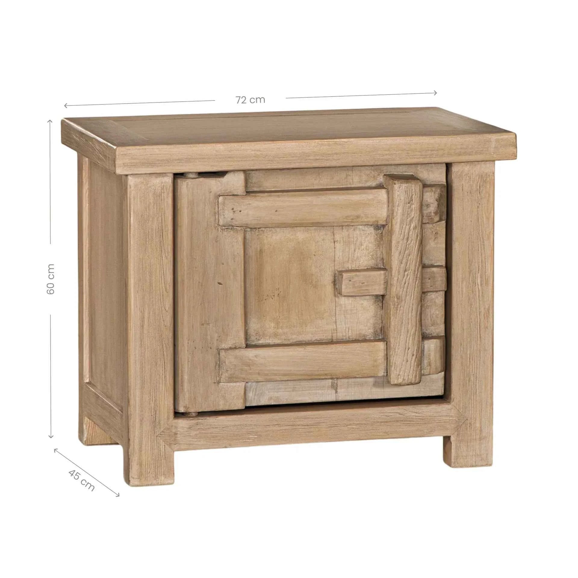 BULU (BED)SIDE TABLE | LEFT HAND DOOR | NATURAL