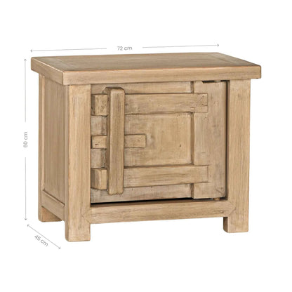 BULU (BED)SIDE TABLE | RIGHT HAND DOOR | NATURAL