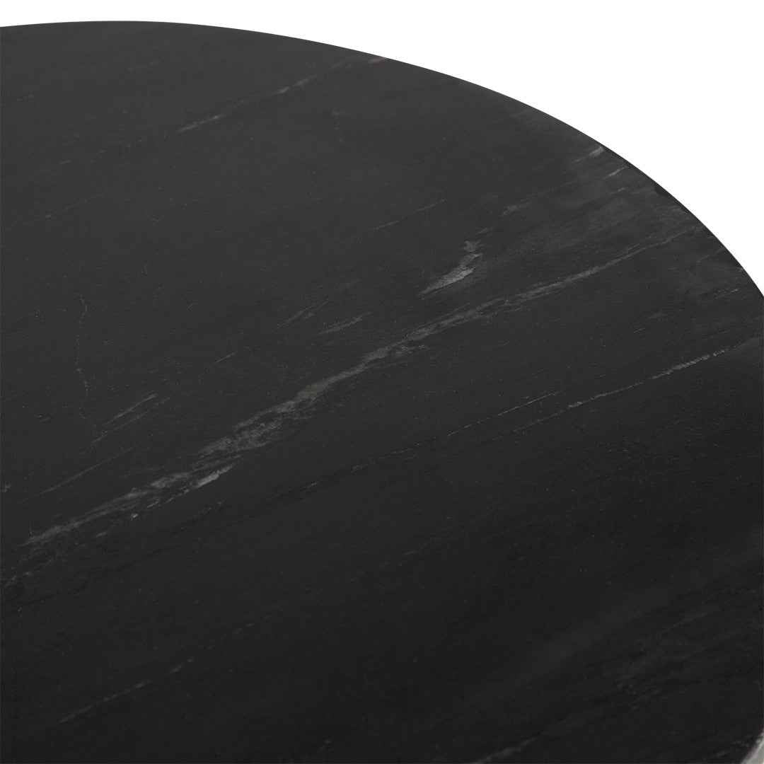 VAULT SIDE TABLE | BLACK ACACIA +MARBLE