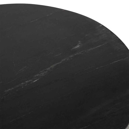 VAULT SIDE TABLE | BLACK ACACIA +MARBLE