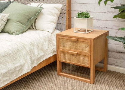 VIENNA 2 DRAWER (BED)SIDE TABLE / 2 COLOR OPTIONS