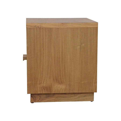 VIENNA (BED)SIDE TABLE | RATTAN + NATURAL OAK