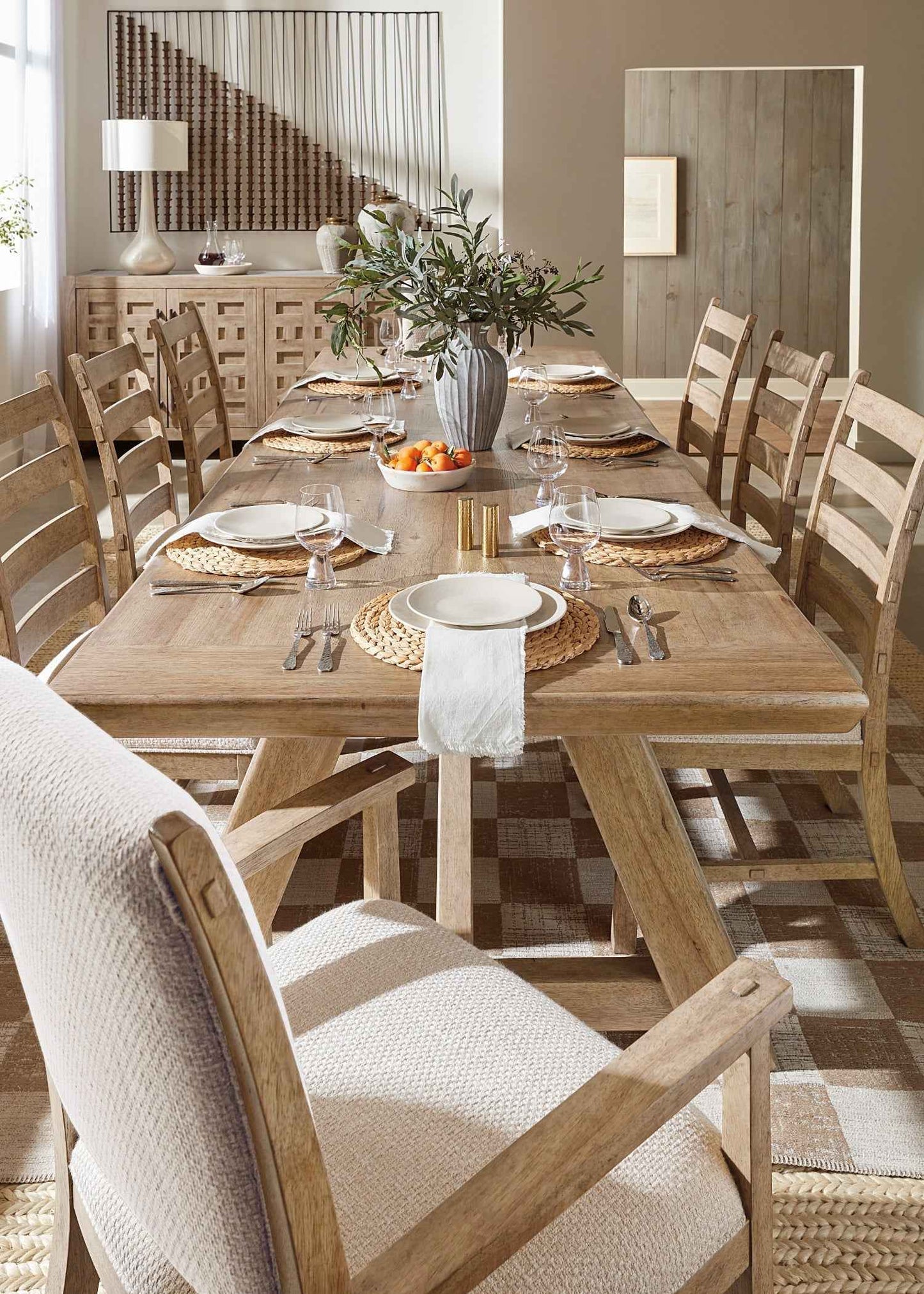 VINEYARD FARMHOUSE EXTENSION DINING TABLE