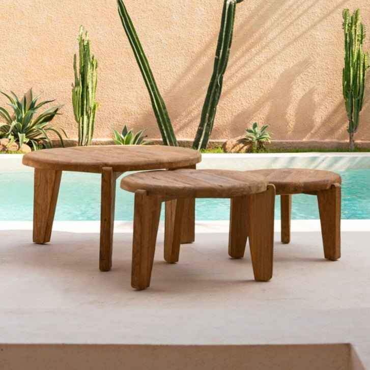 WABI SABI COFFEE TABLE | 3 SIZES | RECLAIMED TEAK | IN-OUTDOORS