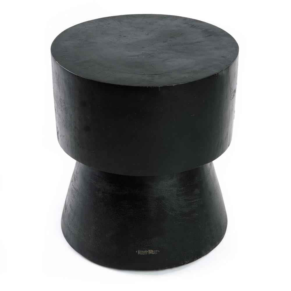 WARMI SIDE TABLE + STOOL | BLACK