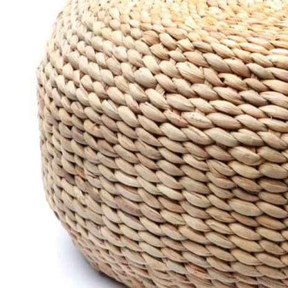 WATER HYACINTH POUF + COFFEE TABLE | NATURAL