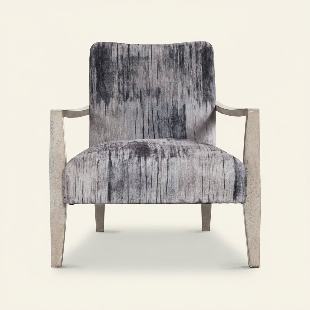 WATERCOLOR CHENILLE ARM CHAIR