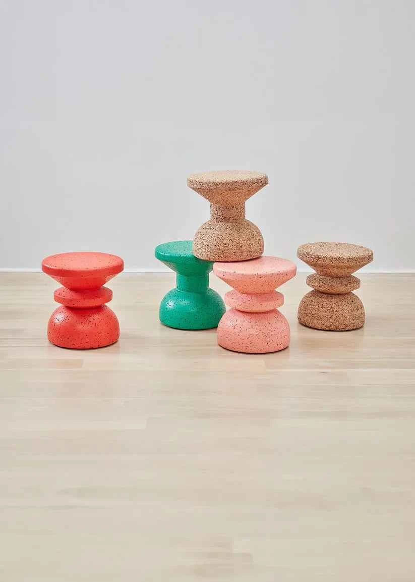 CORK STOOL +SIDE TABLE | VARIOUS COLORS
