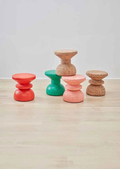 CORK STOOL +SIDE TABLE | VARIOUS COLORS