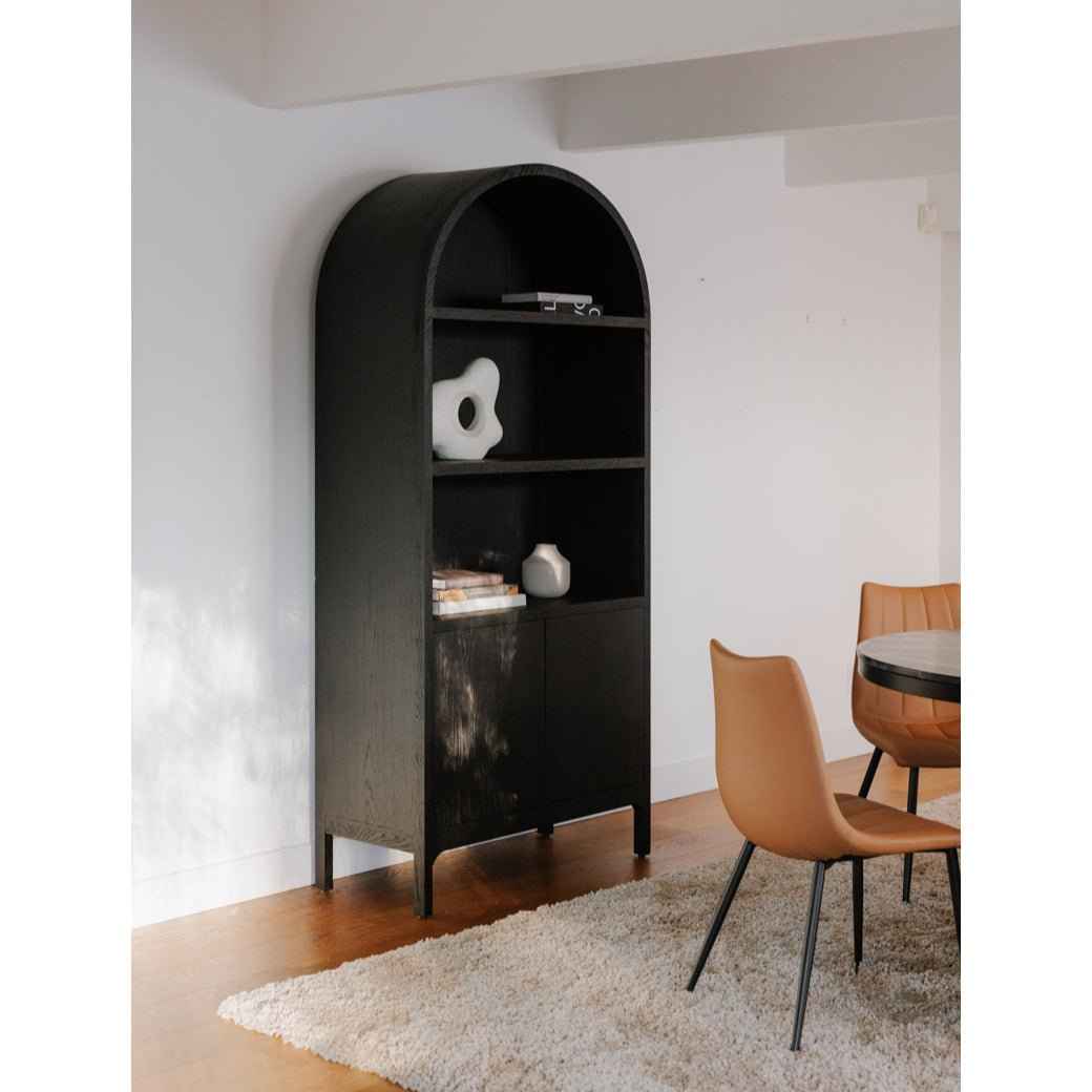 WILDE DISPLAY CABINET: BLACK OAK