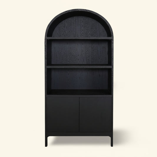 WILDE DISPLAY CABINET: BLACK OAK