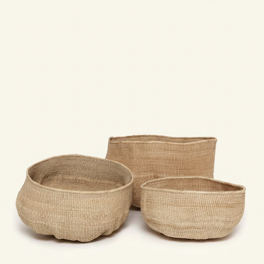 WONKY BASKETS | FAIR TRADE | NATURAL | 3 SIZES