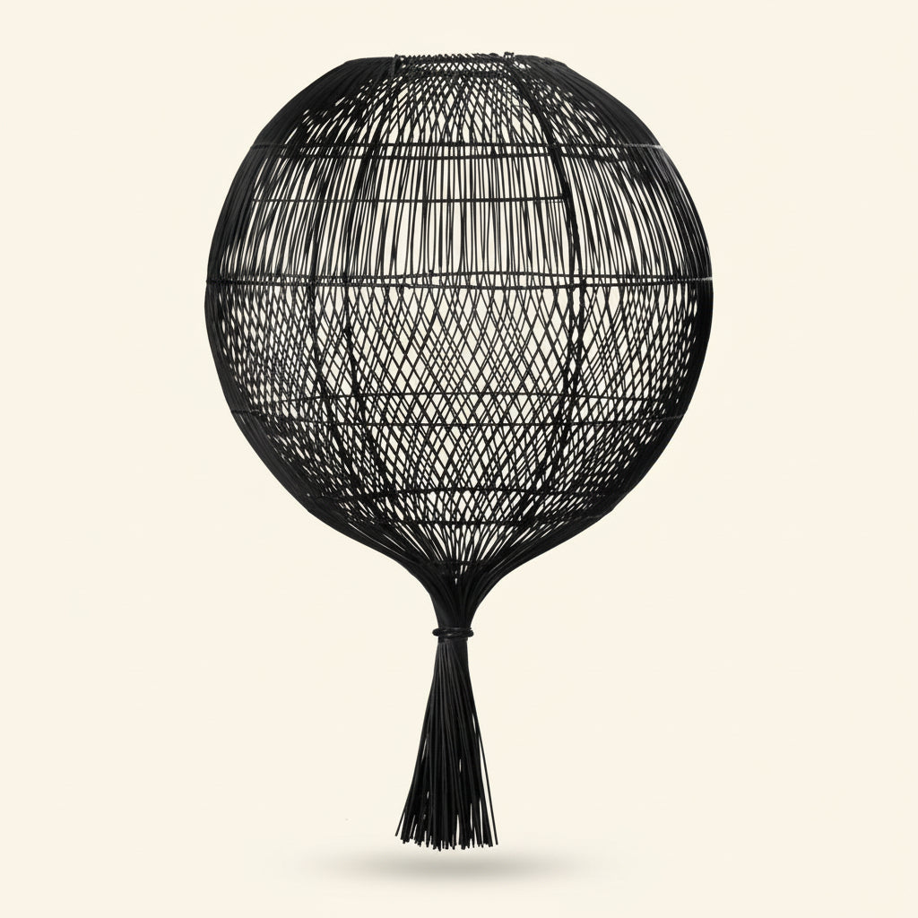 WONTON PENDANT-FLOOR SHADE / BLACK
