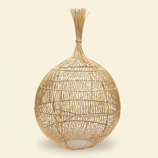 WONTON PENDANT-FLOOR SHADE / NATURAL