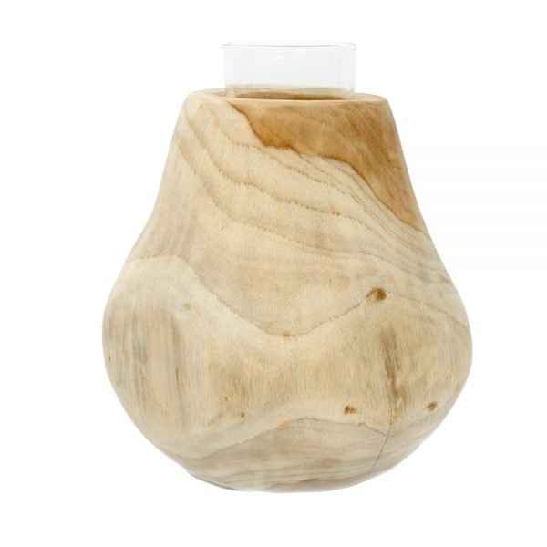 WOODEN CANDLE DROP