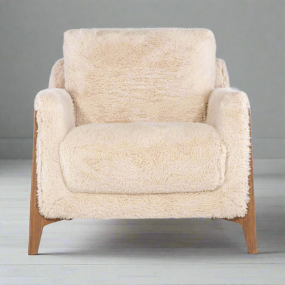 YAKETY-YAK SHEARLING ARM CHAIR
