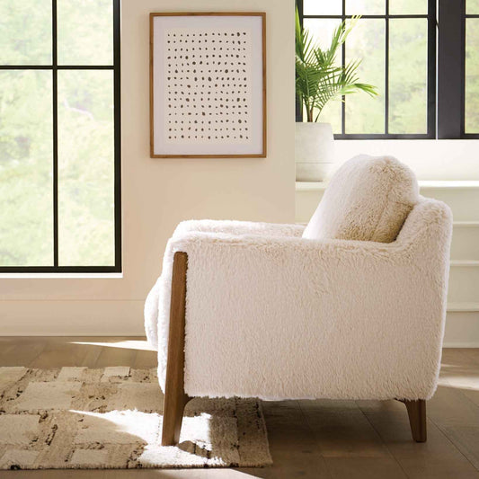 YAKETY-YAK SHEARLING ARM CHAIR