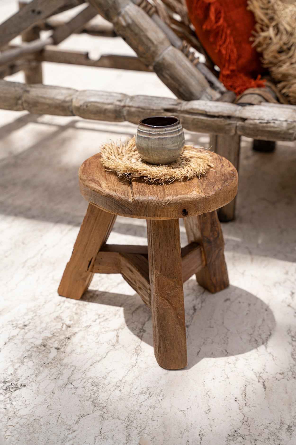 YATAI STOOL +SIDE TABLE | RECLAIMED TEAK | IN-OUTDOORS | 3 SIZES