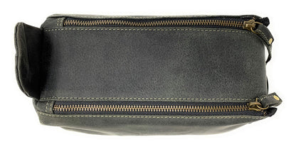 Hansa Premium Buffalo Leather Unisex Toiletry Bag Travel Dopp Kit